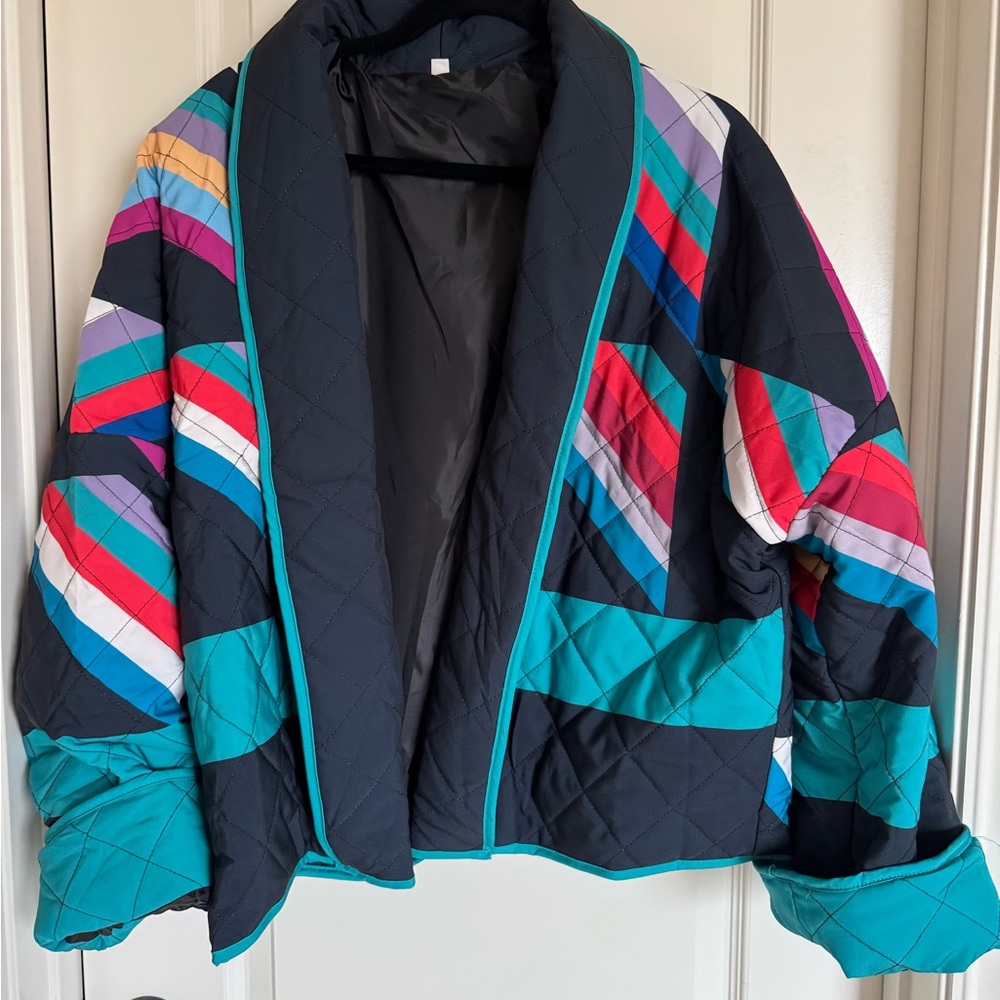 Colorful Quilted Women's Jacket